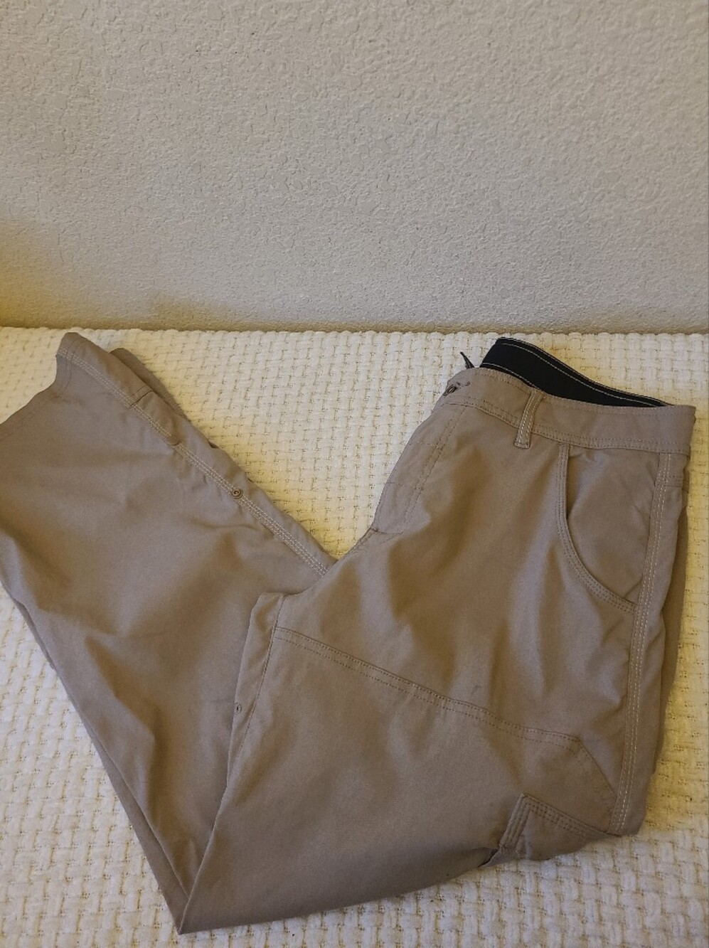 Prana Men's Khaki Casual Pants - Versatile Everyday Wear Size 30
